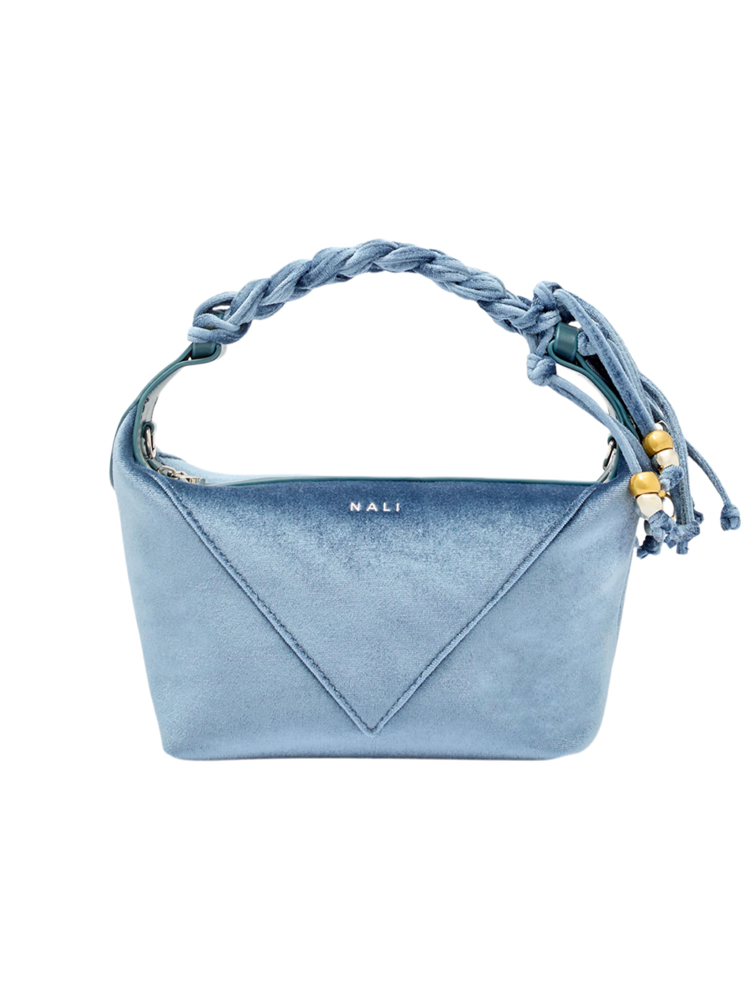 Borsa a spalla 'KAREN' di NALì in blu: frontale