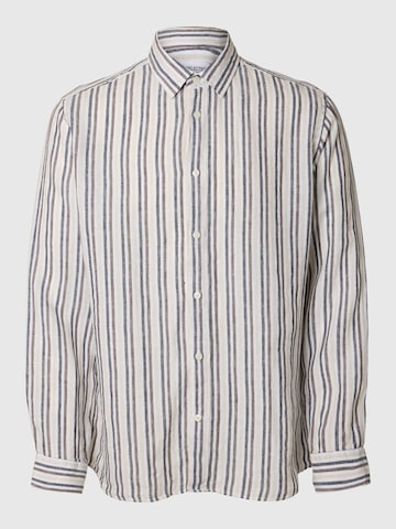 SELECTED HOMME Regular fit Button Up Shirt in White: front