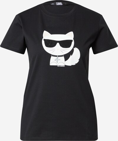 Tricou Karl Lagerfeld pe gri / negru / alb, Vizualizare produs