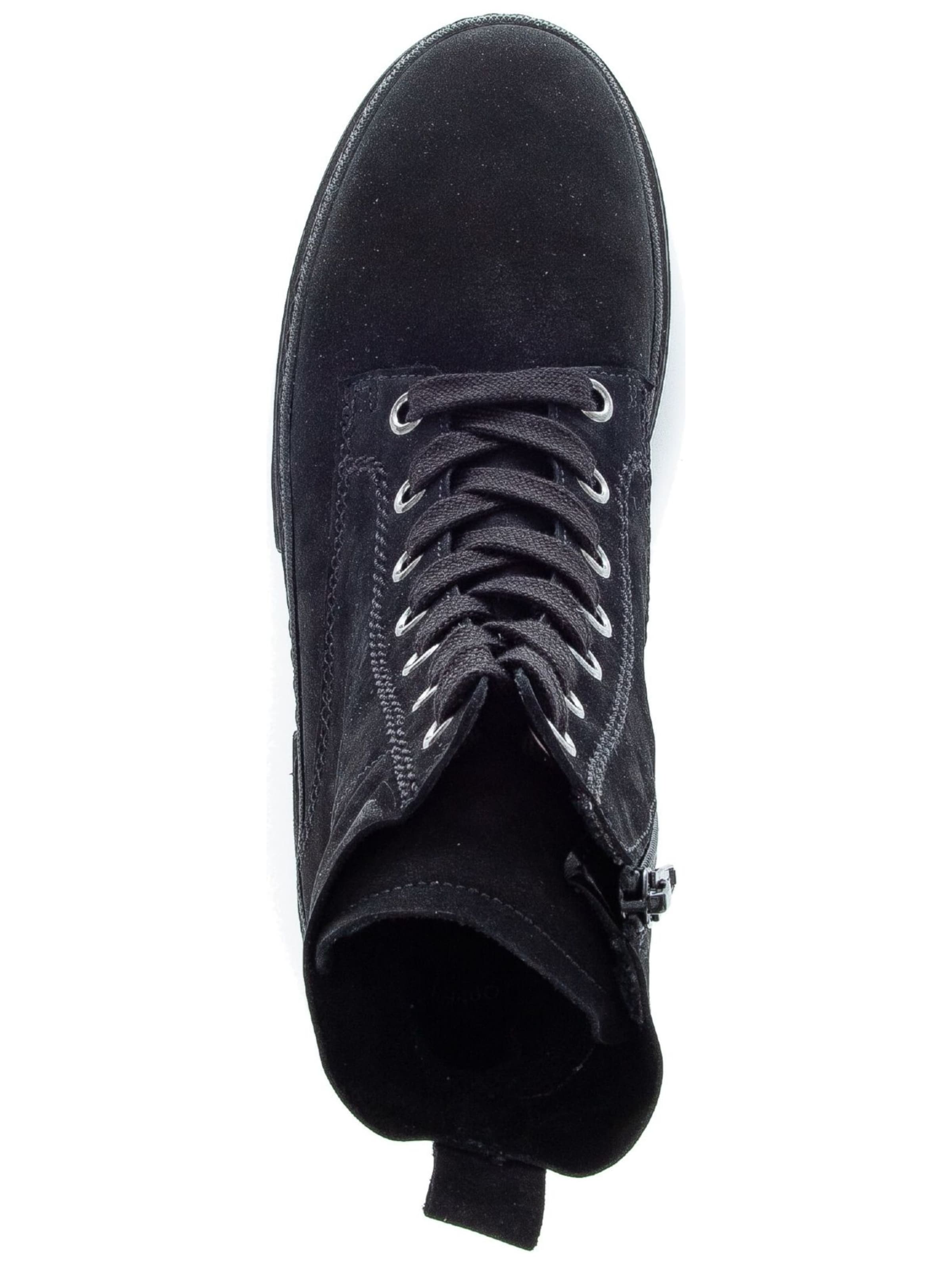GABOR Lace-up bootie in Black