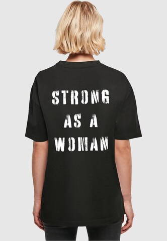 T-shirt 'WD - Strong As A Woman' Merchcode en noir