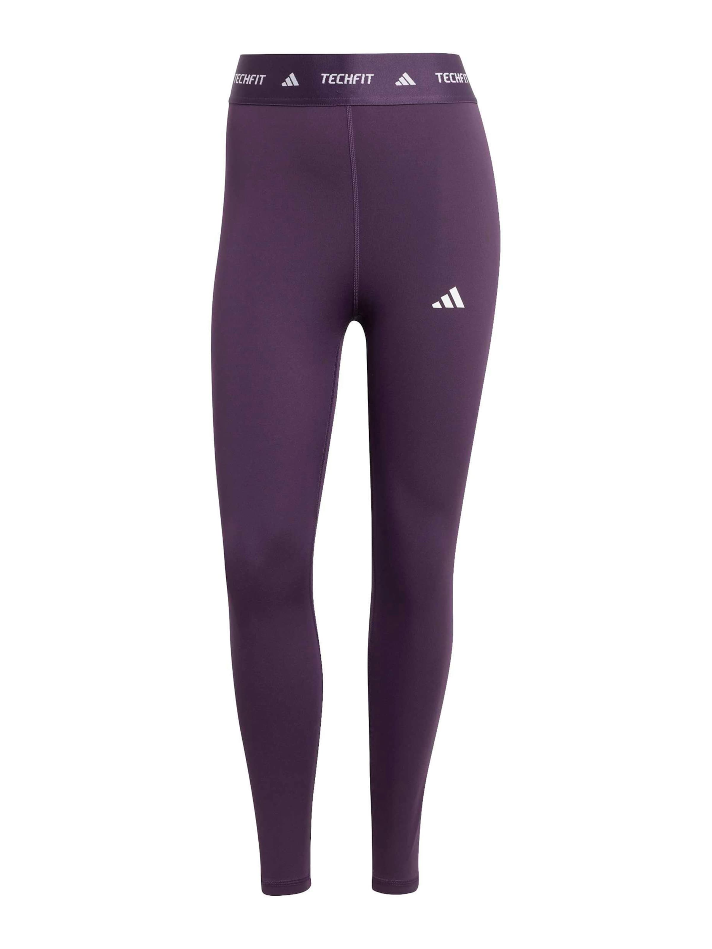 ADIDAS PERFORMANCE Workout Pants in Purple: front