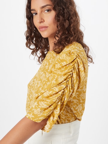 OBJECT Bluzka 'SOPHIA' w kolorze żółty