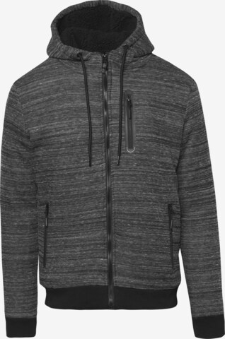 KOROSHI Sweatjacke in Schwarz: predná strana