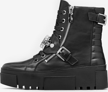 Kazar - Botines con cordones en negro: frente