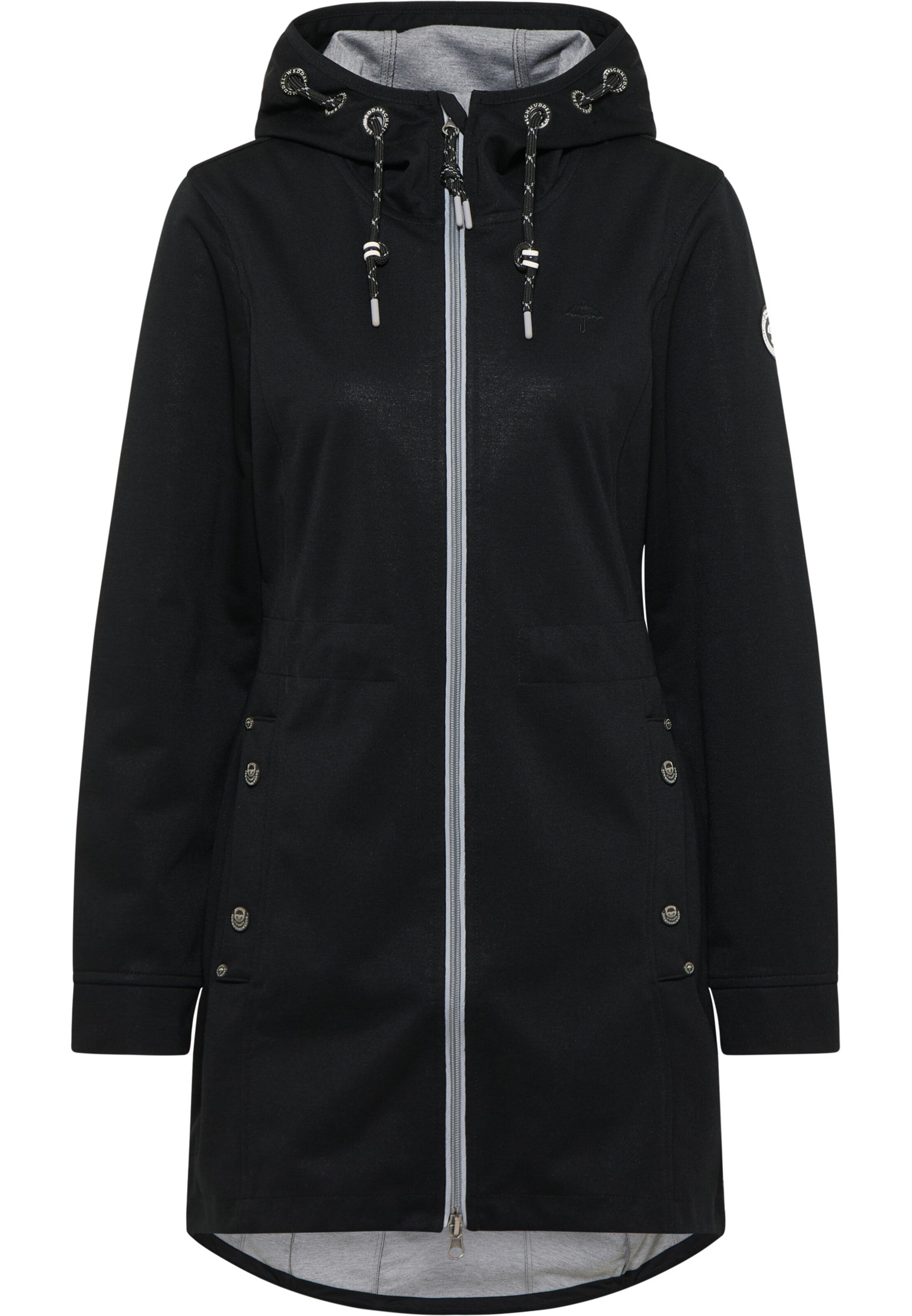 Schmuddelwedda Funktionsjakke 'Kianna' i sort: forside
