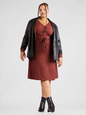 ABOUT YOU Curvy - Vestido 'Martha' em castanho