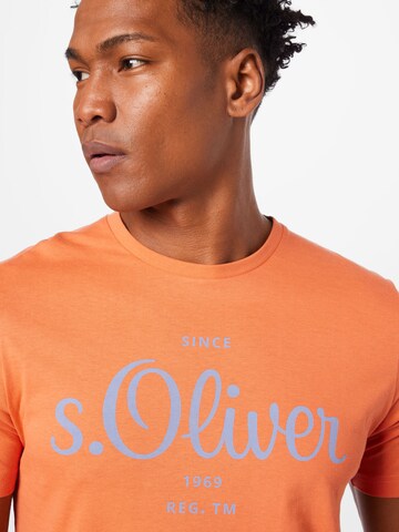 s.Oliver T-Shirt in Orange