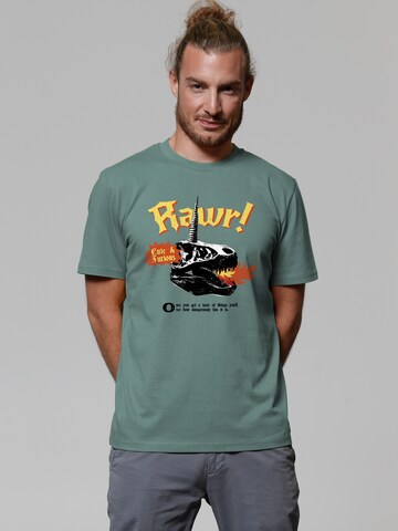 T-Shirt 'Rawr' Watapparel en vert : devant