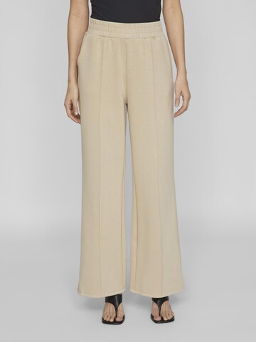 VILA Wide leg Broek in Grijs: voorkant