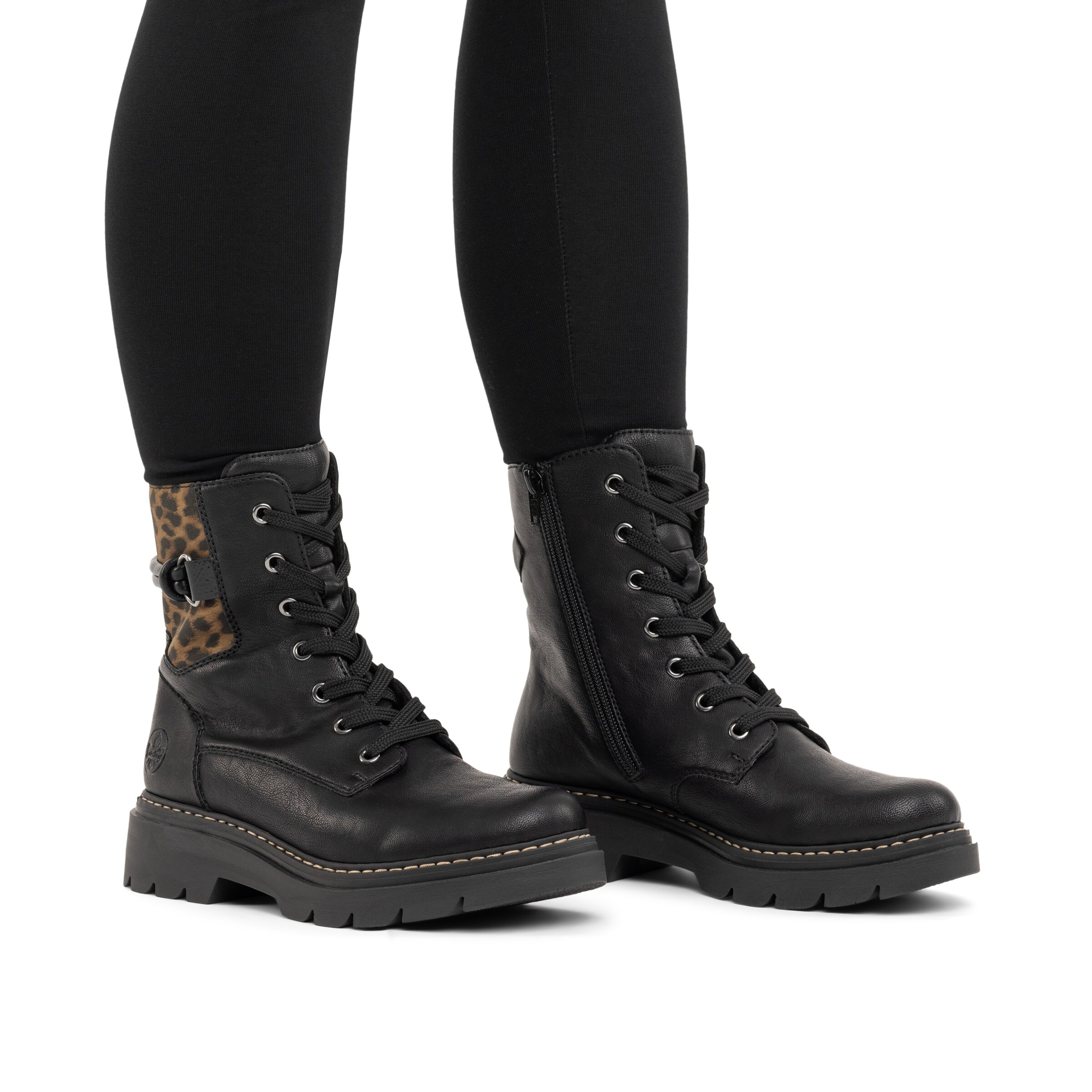 Rieker Boots in Schwarz