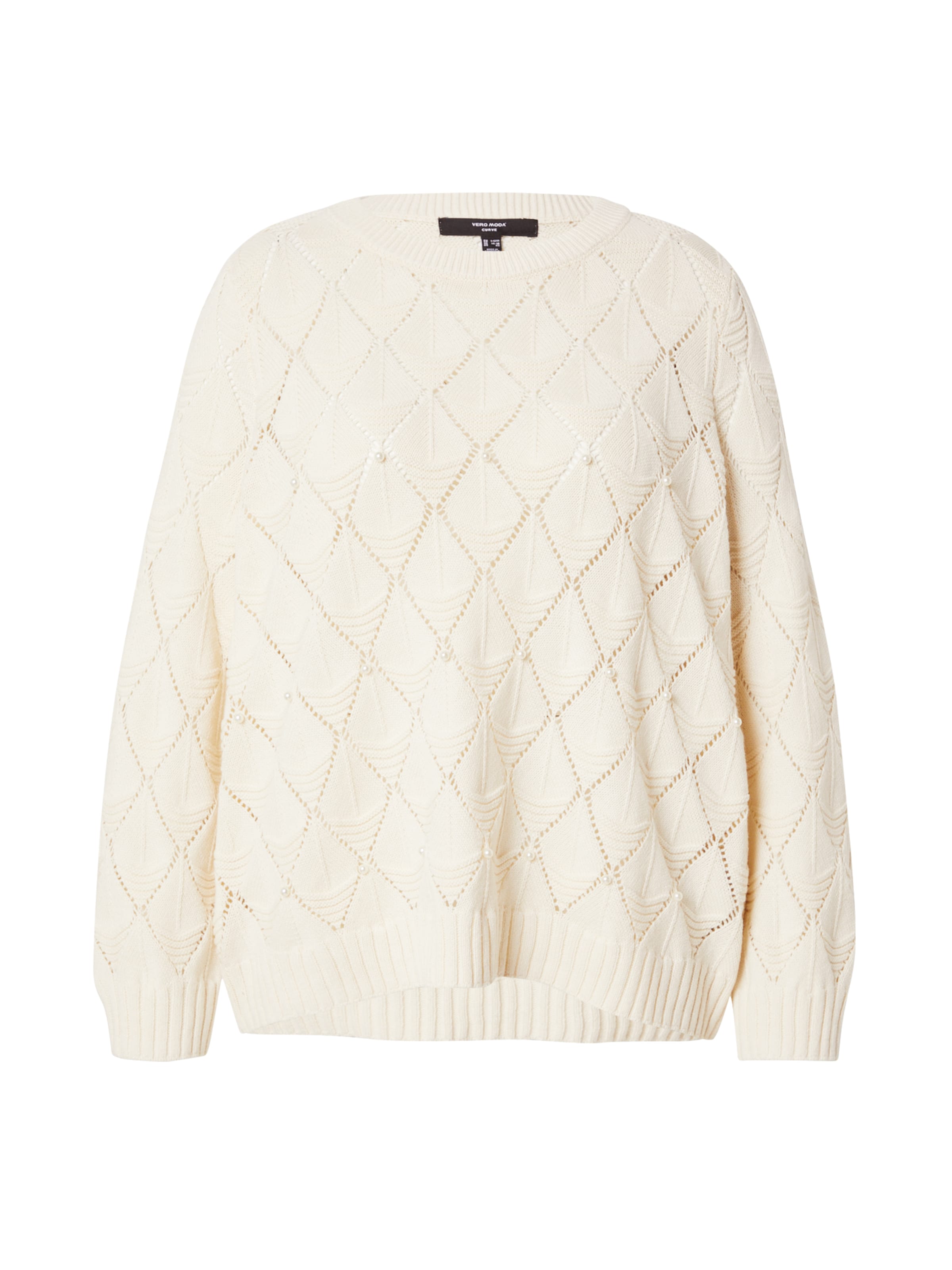 Vero Moda Curve Pullover 'VMCATHENA' in Beige: Vorderseite