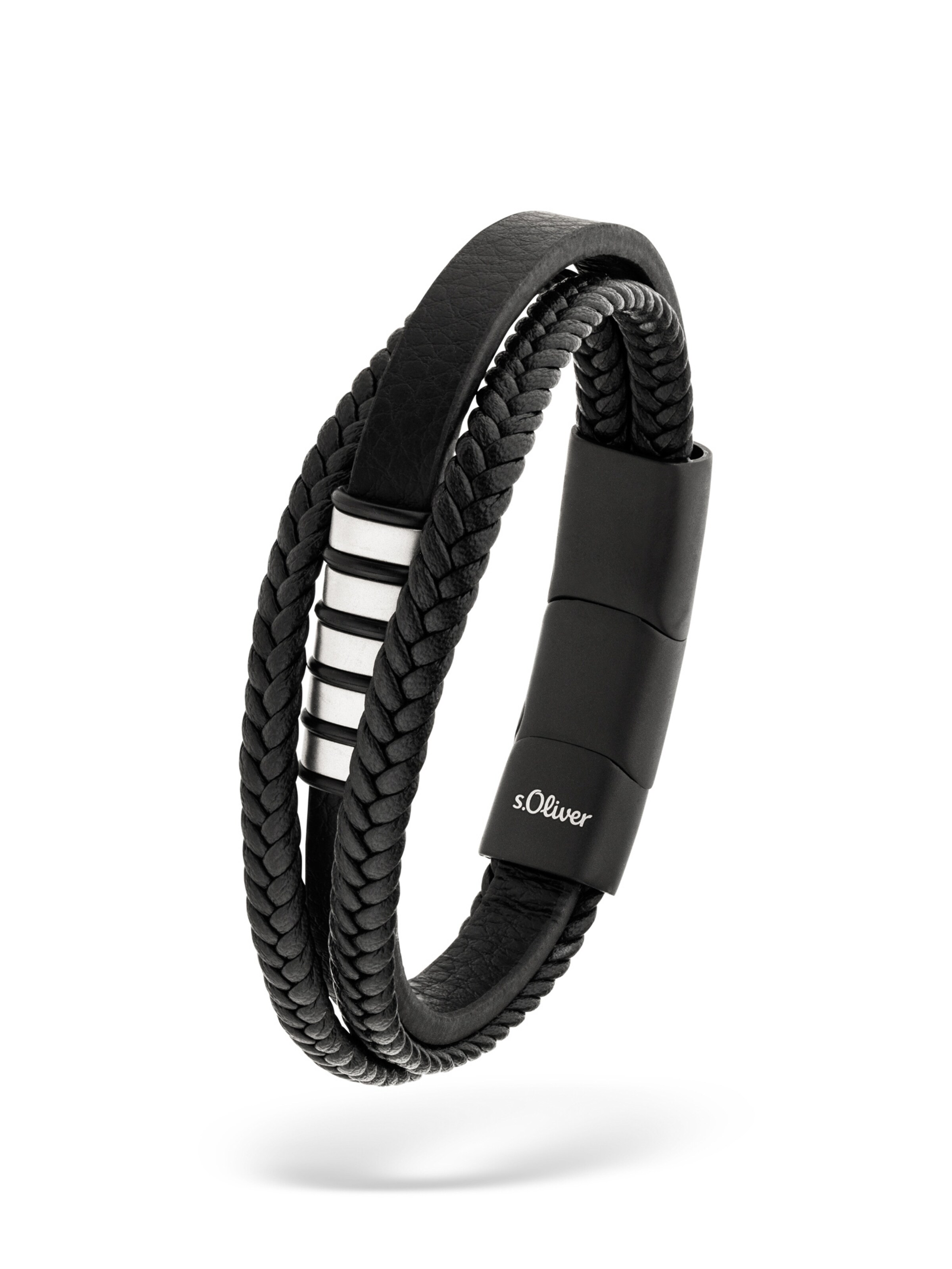 s.Oliver Bracelet in Black: front
