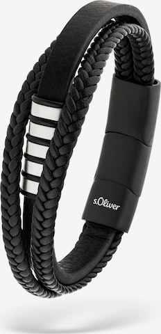 s.Oliver Bracelet in Schwarz: Vorderseite
