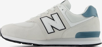 Baskets basses '574' new balance en beige : devant