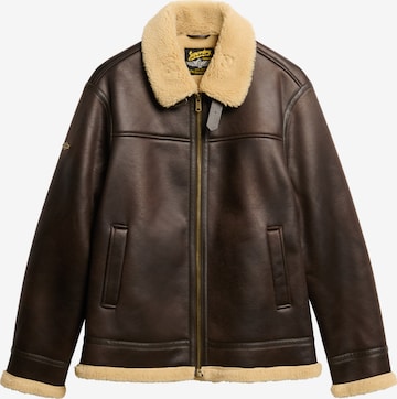 Veste mi-saison Superdry & Co en marron : devant