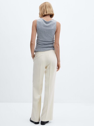 Wide Leg Pantalon à plis 'Carlos' MANGO en beige