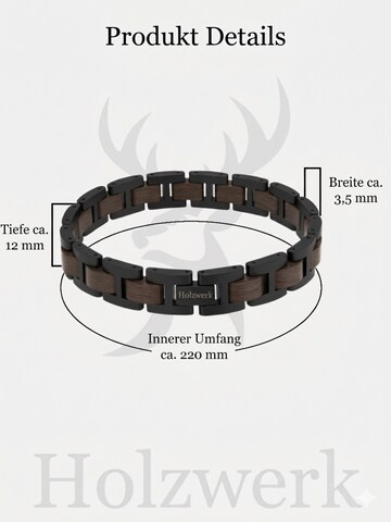 Holzwerk Bracelet 'THUMSEE' in Black