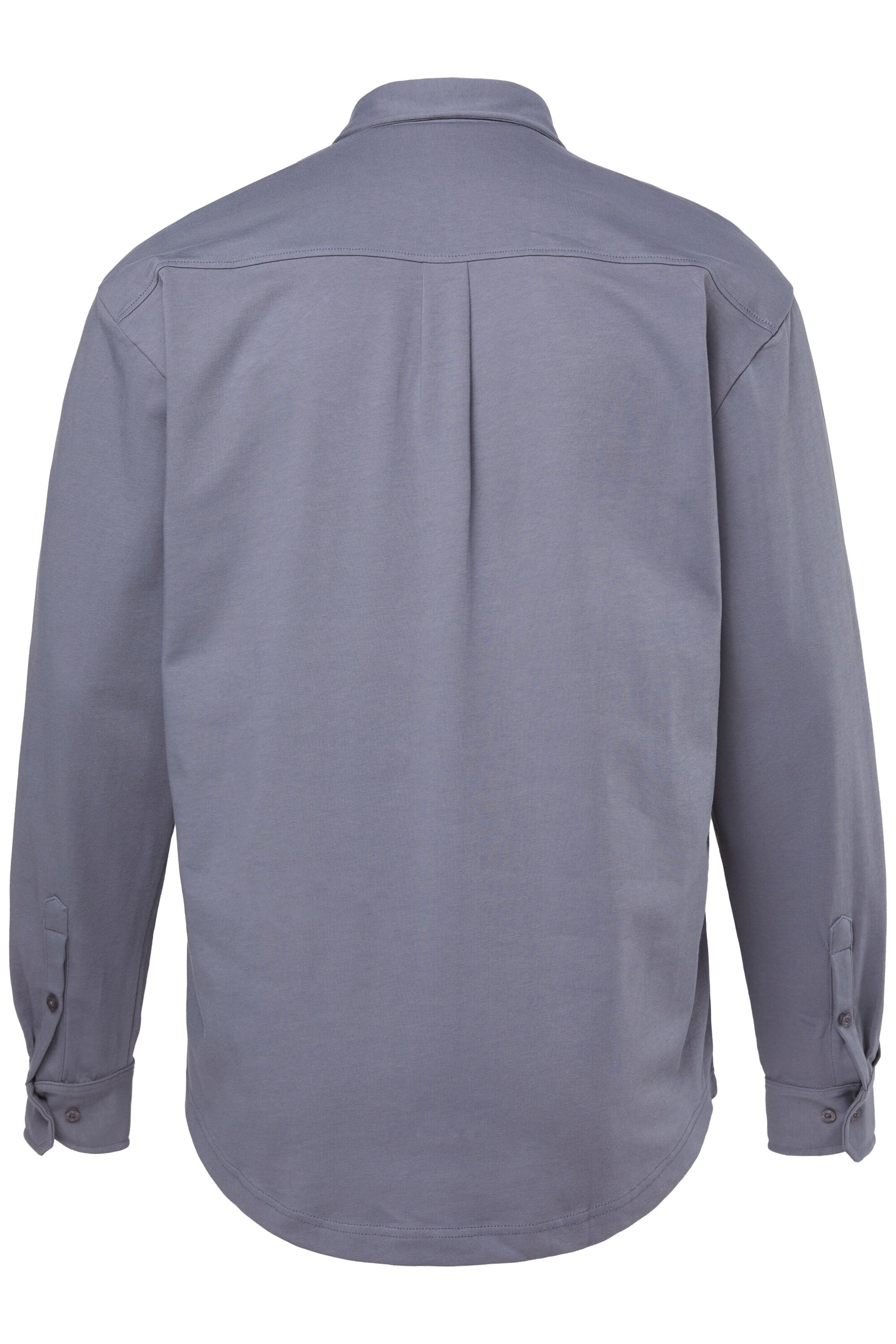 Men Plus Regular fit Button Up Shirt in Blue