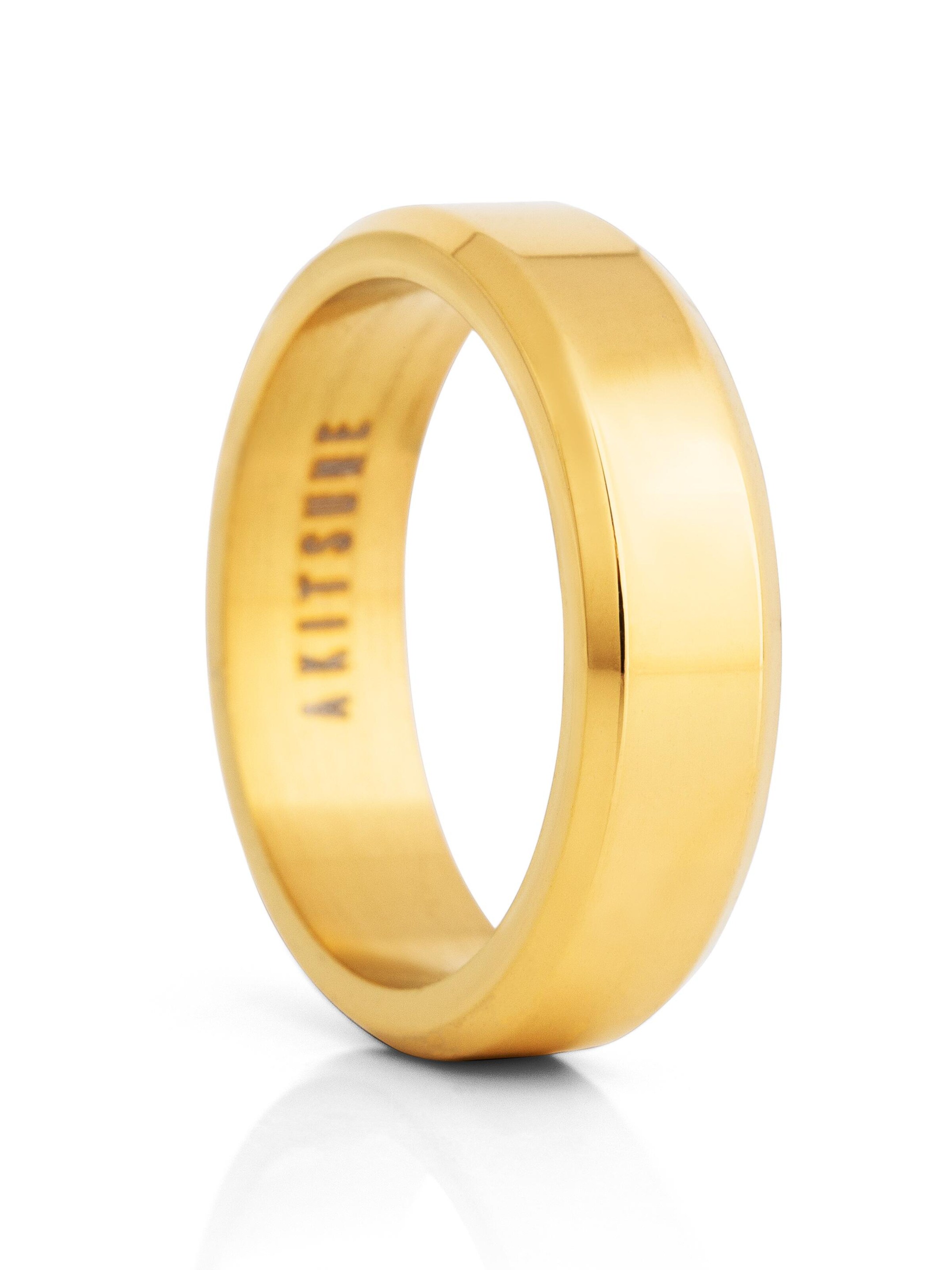 Akitsune Ring 'Purus' in Gold: front