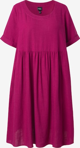 Ulla Popken Jurk in Roze: voorkant