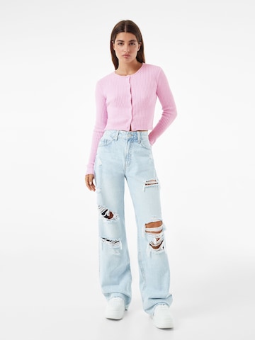 Cardigan Bershka en violet