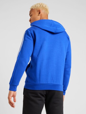 ADIDAS SPORTSWEAR Athletic Zip-Up Hoodie 'Essentials' in Blue