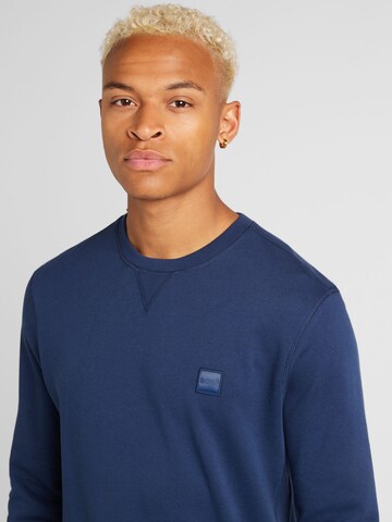 Sweat-shirt 'Westart' BOSS en bleu