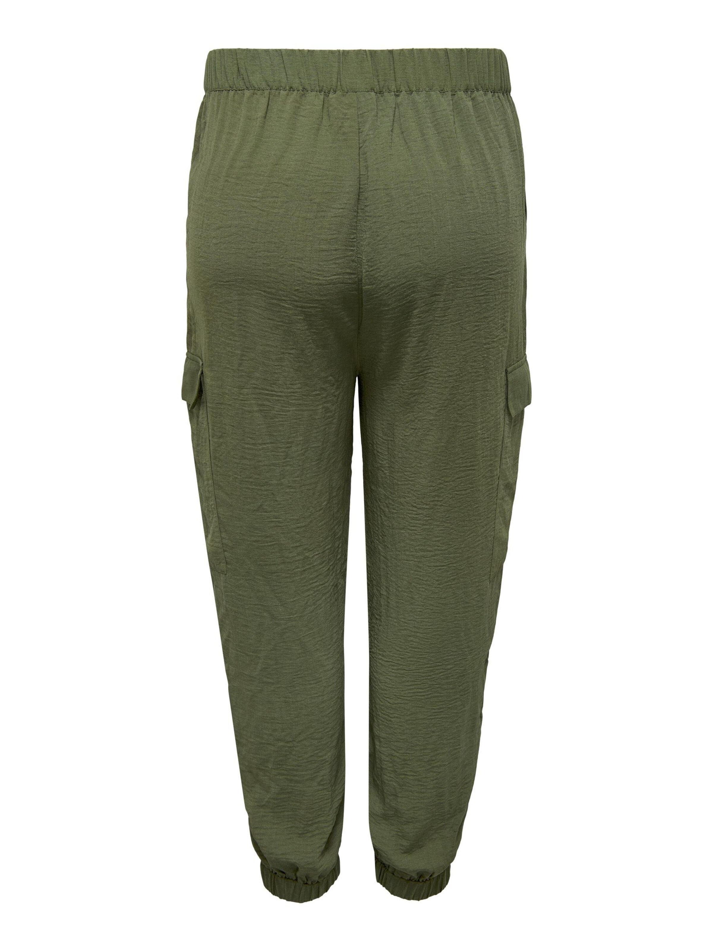 ONLY Carmakoma Loose fit Cargo trousers in Green