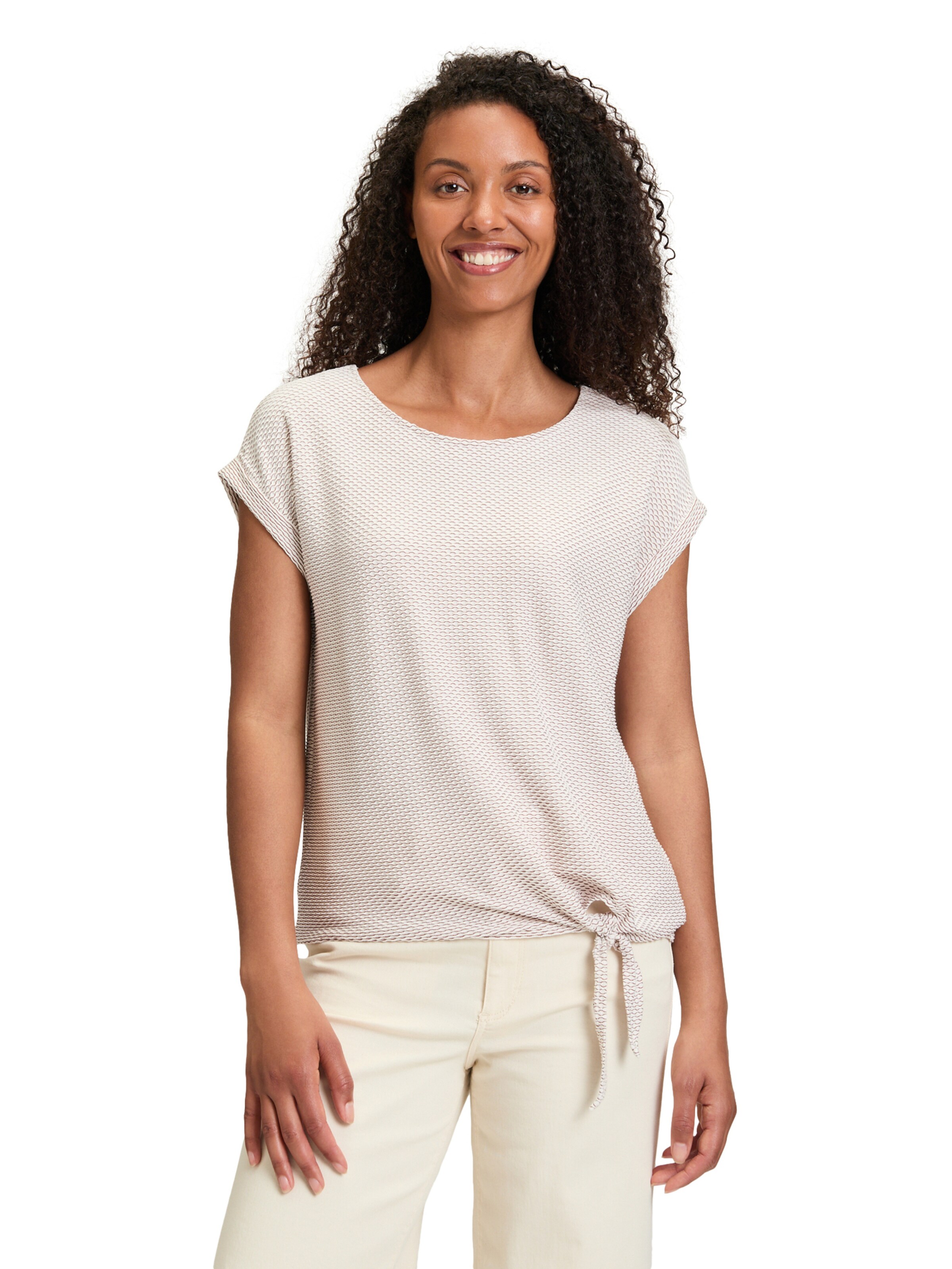 T-shirt Betty & Co en beige : devant