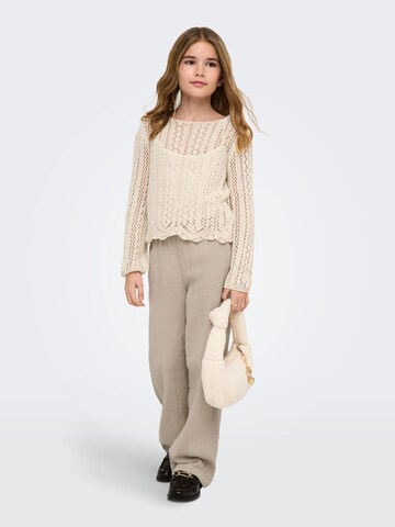 ONLY GIRLS Regular Trousers 'Kogthyra' in Beige: front
