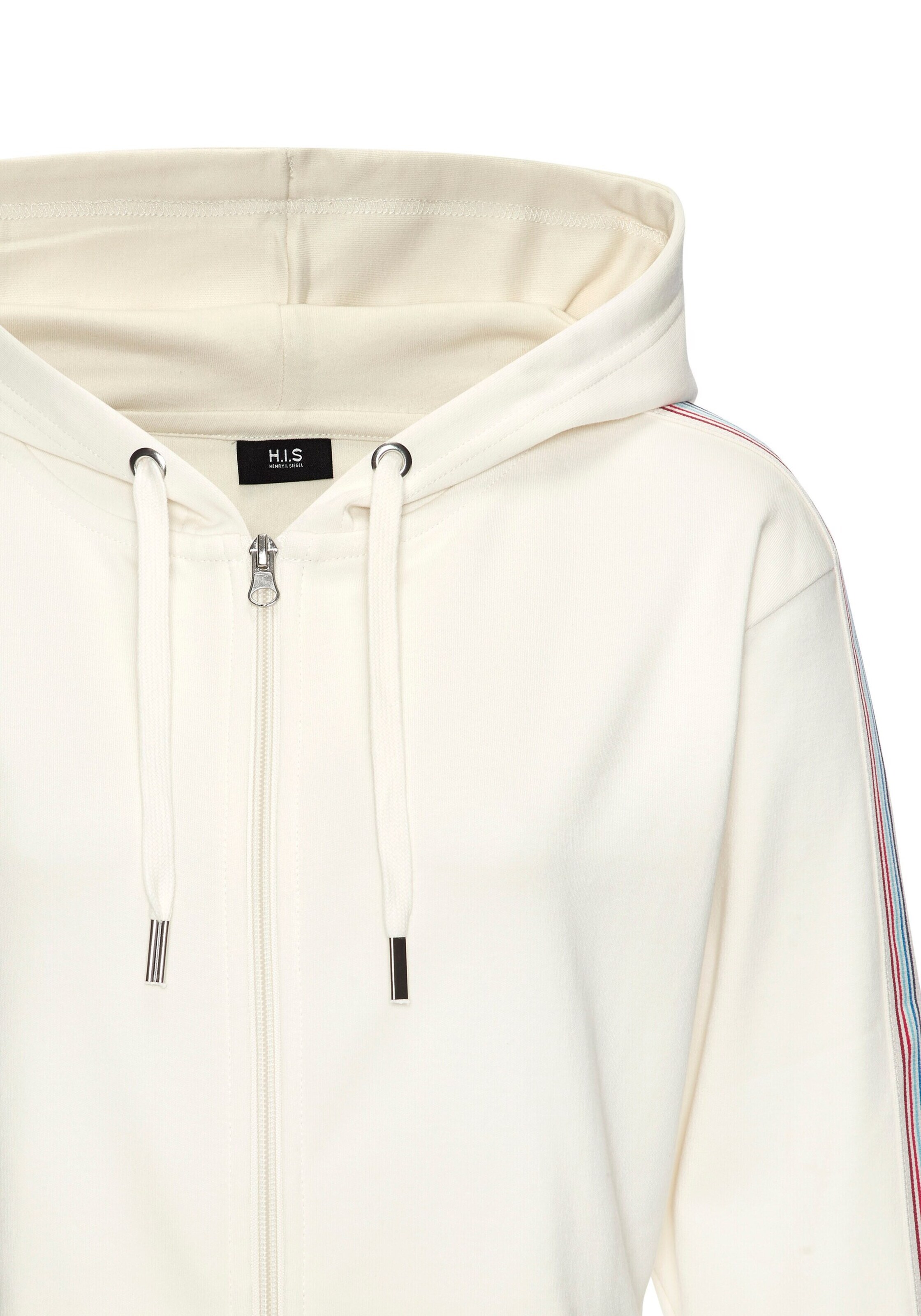 H.I.S Sweatjacke in Weiß