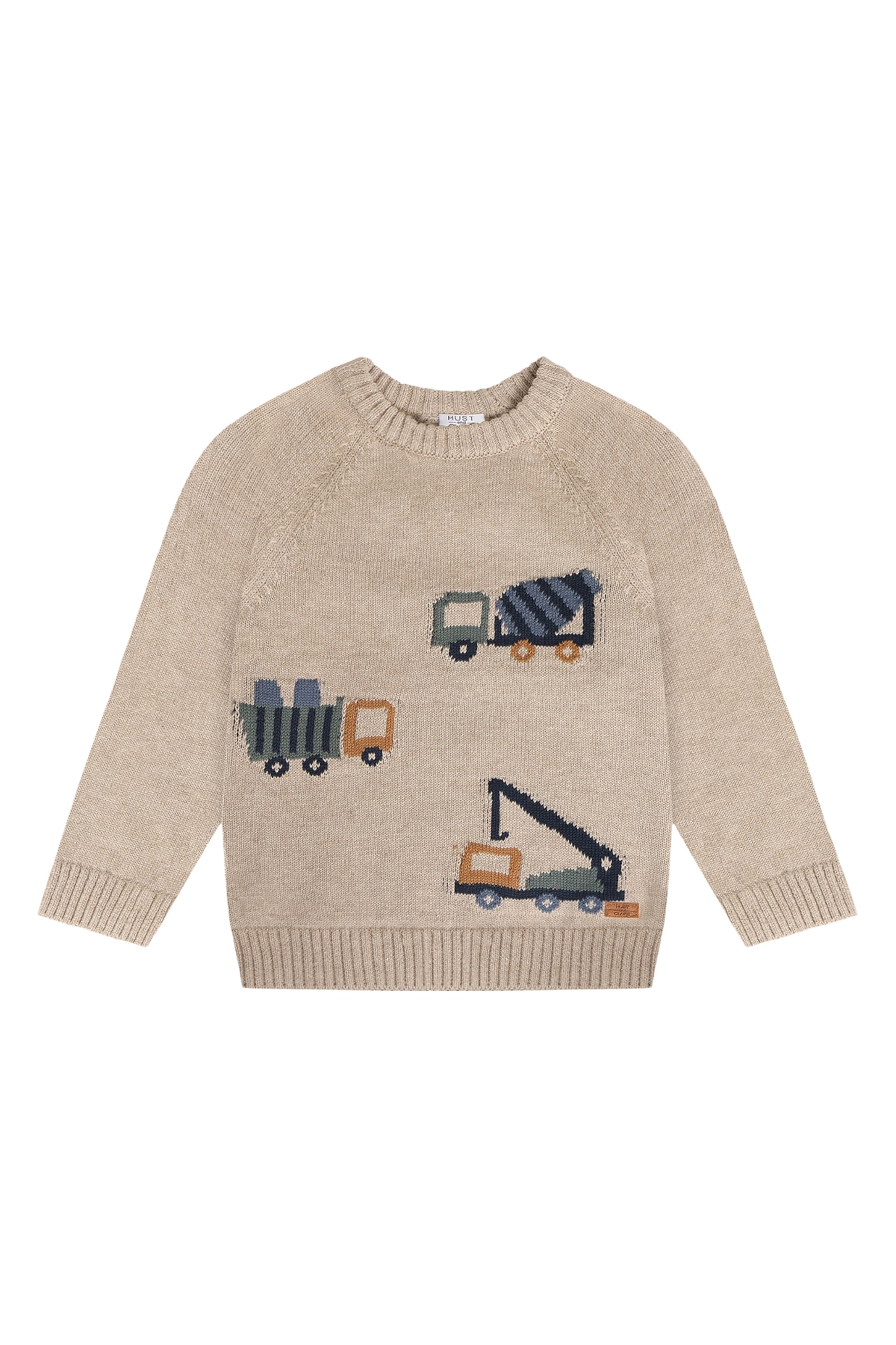 Pull-over 'Pelle Trucks' Hust & Claire en beige : devant