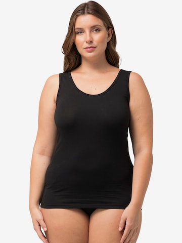 Ulla Popken - Camiseta térmica en negro: frente