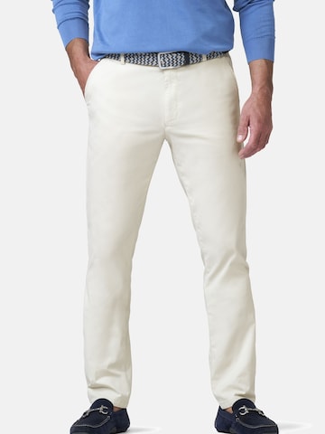 Regular Pantalon chino 'Oslo' MEYER en beige : devant