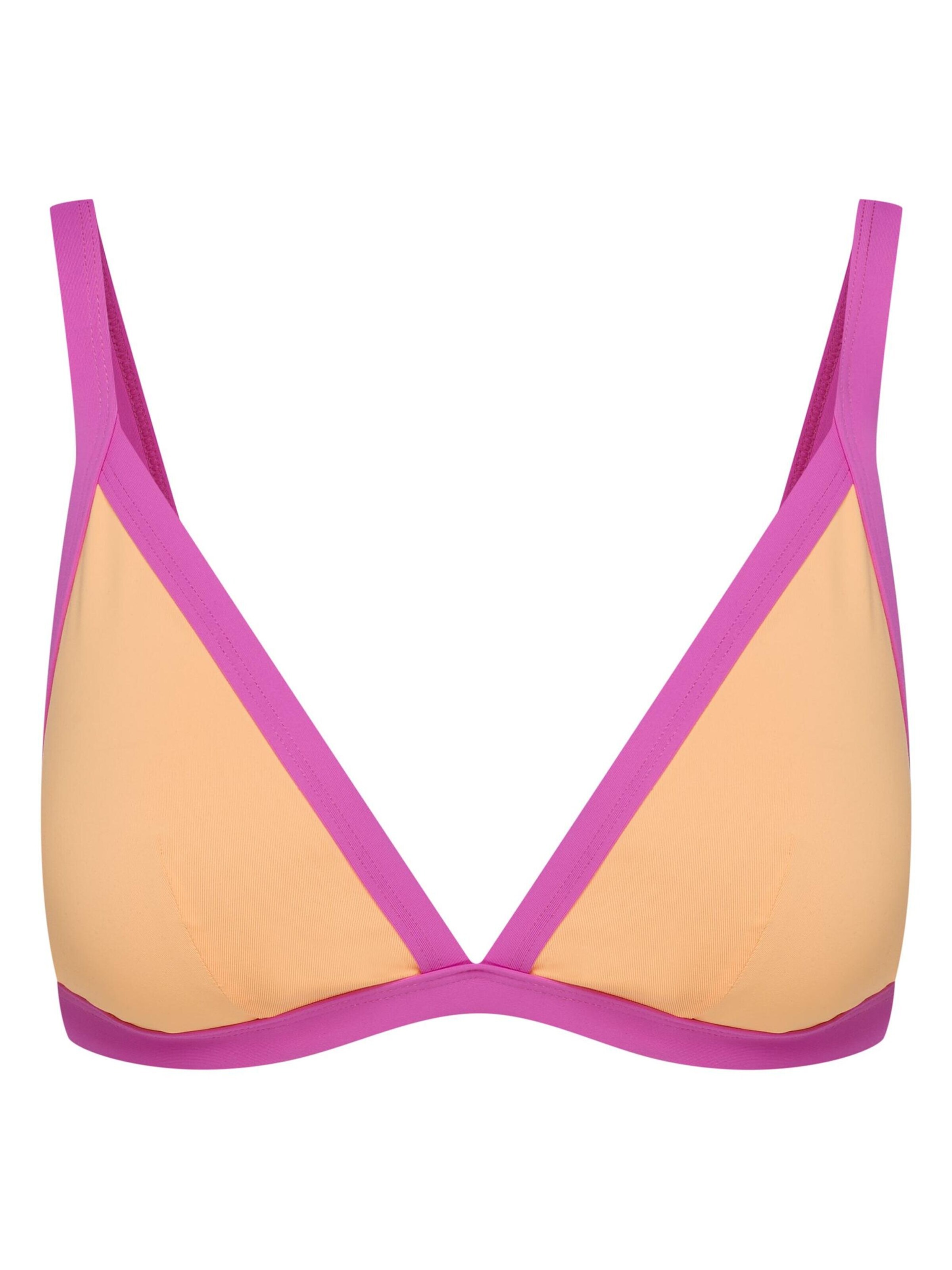 ESOTIQ Triangle Bikini Top 'Miamibeach' in Orange: front