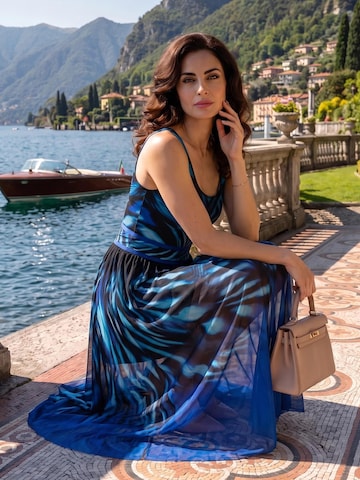 JIORO Spódnica 'SHADES OF BLUE' w kolorze niebieski