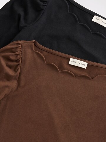 love & roses Shirt in Brown