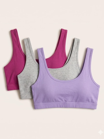 OWN Off With Nature - Top 'Top Sportivo Lillà (Copia)' en lila: frente