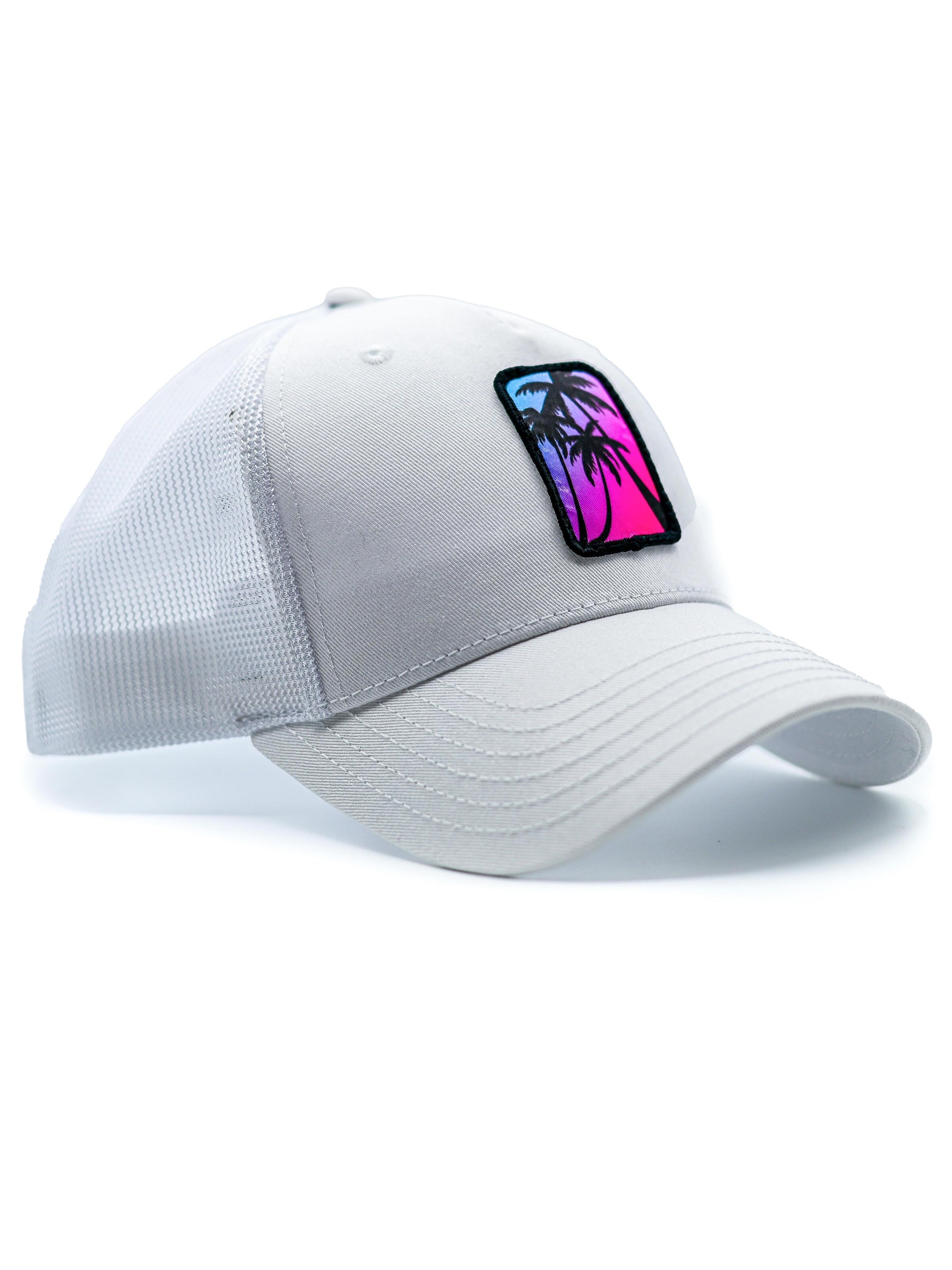 Be52 - Gorra 'Palms PremiumS' en blanco