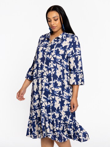 YOEK Jurk in Blauw: voorkant