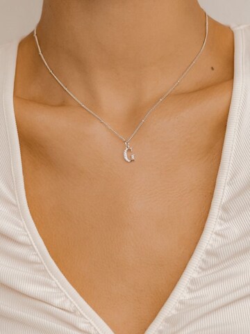 Chaîne 'Letter G' Hey Happiness en argent