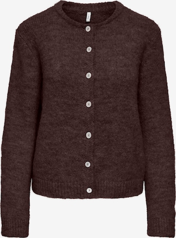 Cardigan 'ONLMAGGIE' ONLY en marron : devant