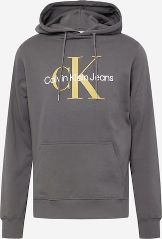 Calvin Klein Jeans Mikina 'Essentials' – šedá: přední strana