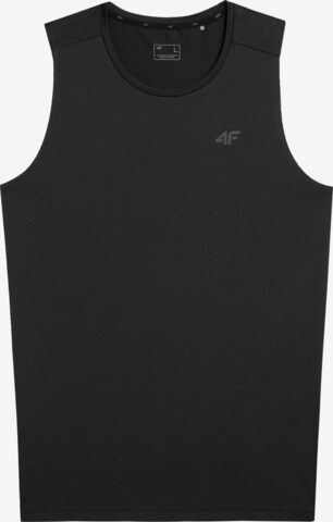 4F - Camiseta funcional en negro: frente