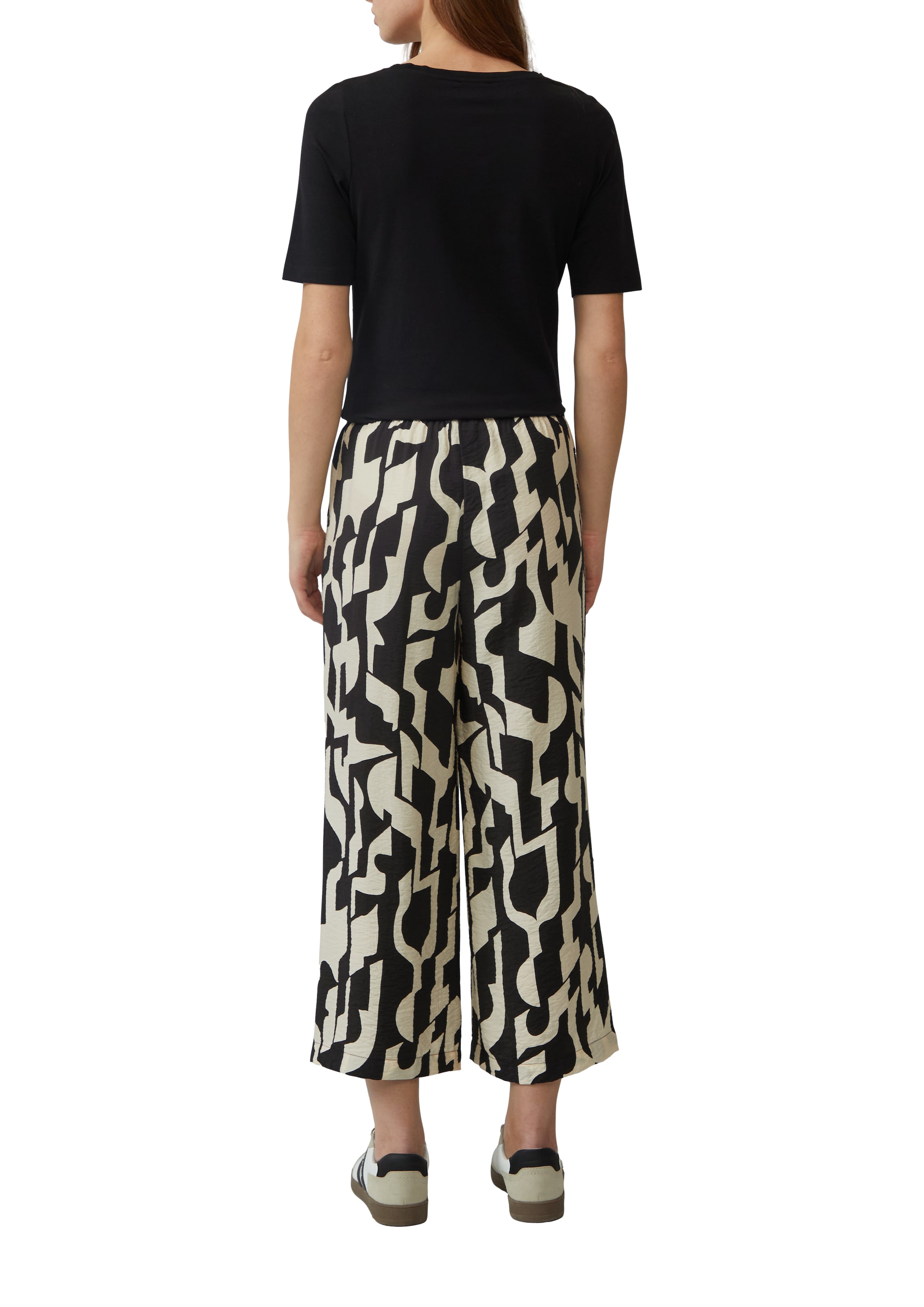 s.Oliver Wide leg Παντελόνι σε μαύρο