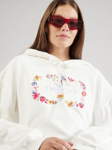 Sweat-shirt Twinset en blanc