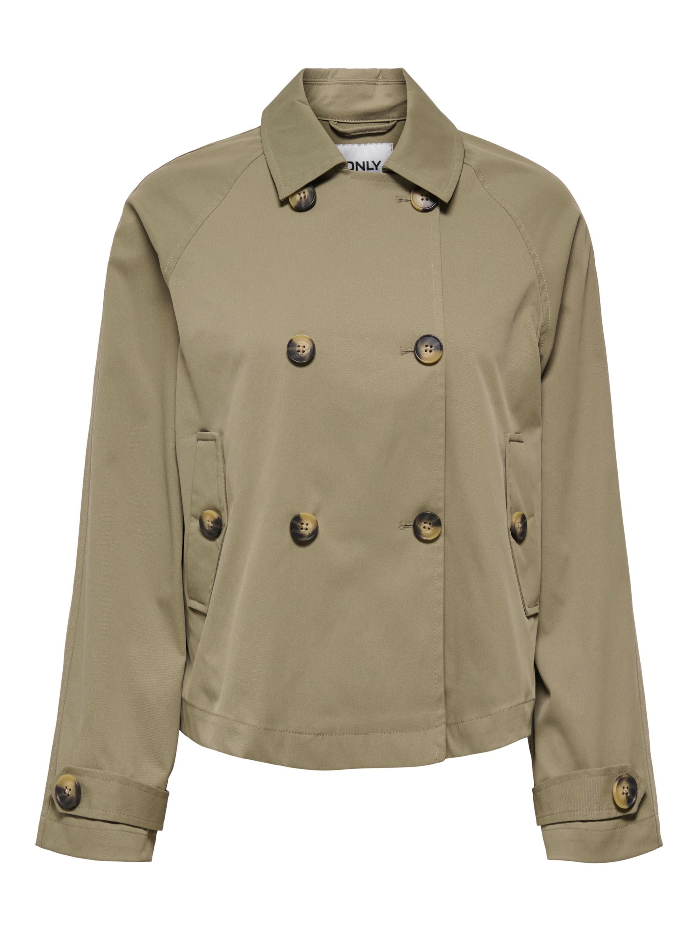 Manteau mi-saison 'ONLJuliane' ONLY en vert : devant