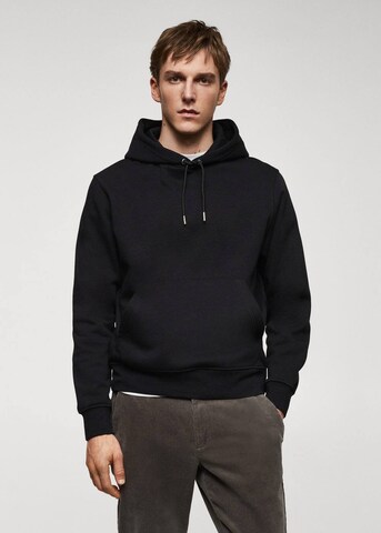 MANGO MAN Sweatshirt 'Bono' in Zwart: voorkant