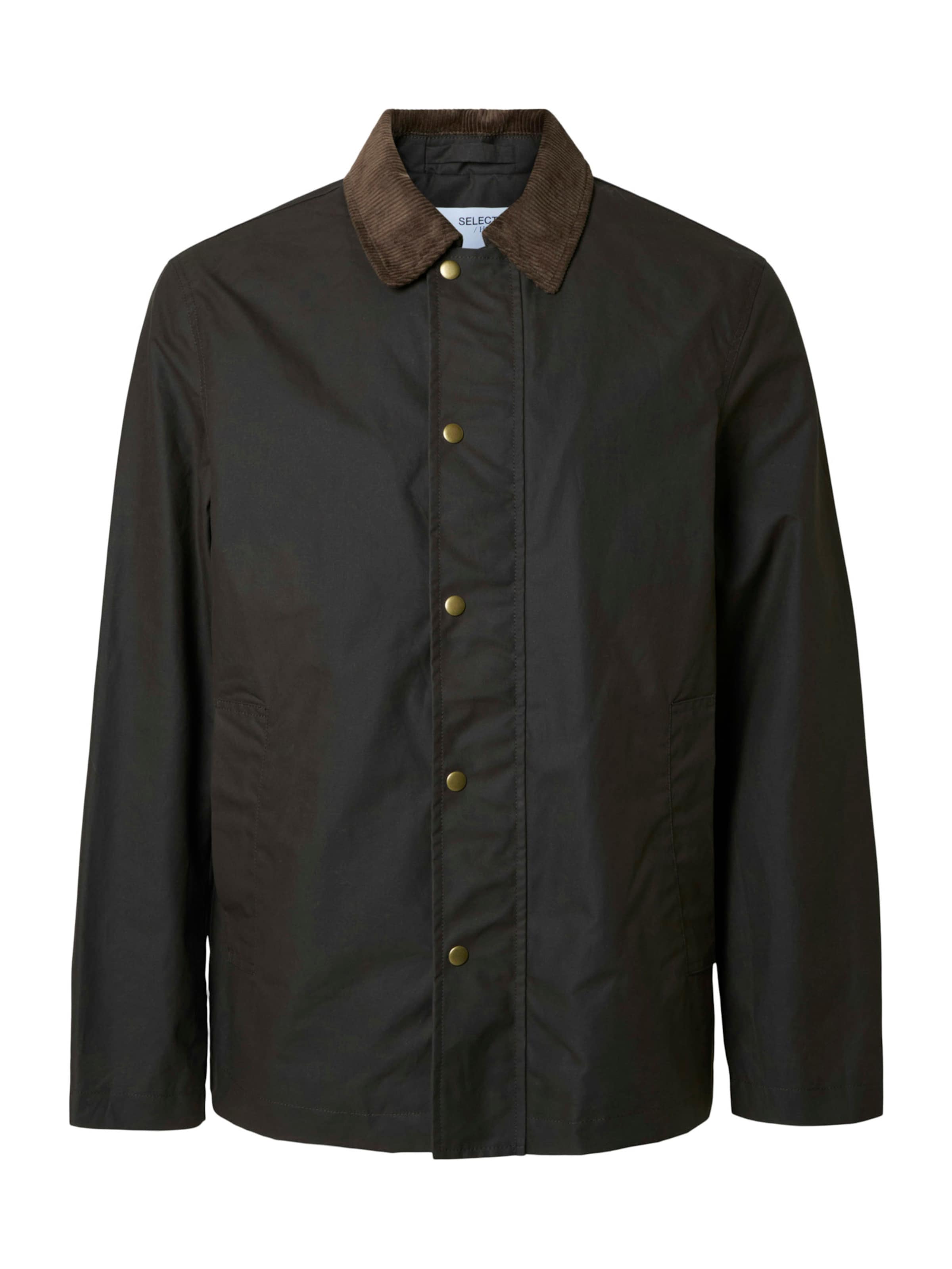 SELECTED - Casaco meia-estação 'SLHWALTER' em castanho: frente